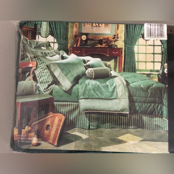 MANON Egyptian 100%Cotton King Flat Sheet Vintage Luxury Royal Sateen New in box - Picture 6 of 14